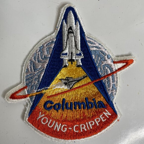 5 Vintage NASA Columbia Space Shuttle Mission Embroidered Patches Young Crippen - Picture 2 of 8